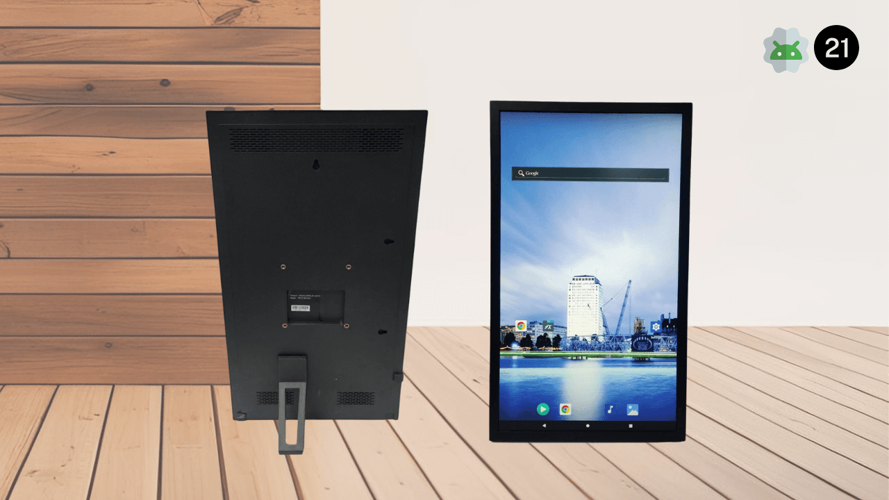 21-Inch Non-Touch Tabletop HD Digital Signage for Shops, Hotels, and Reception Desks