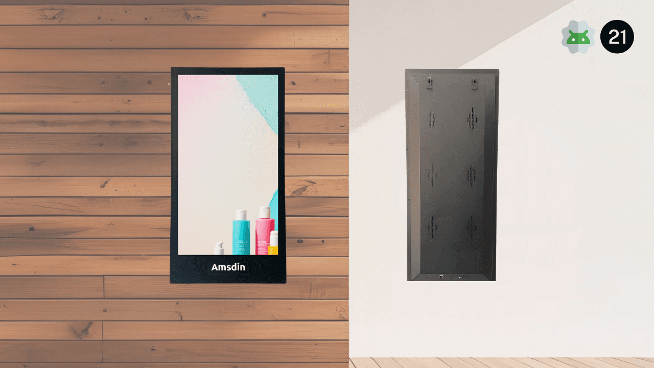 43-Inch Interactive Wall-Mounted Touchscreen Display for Business