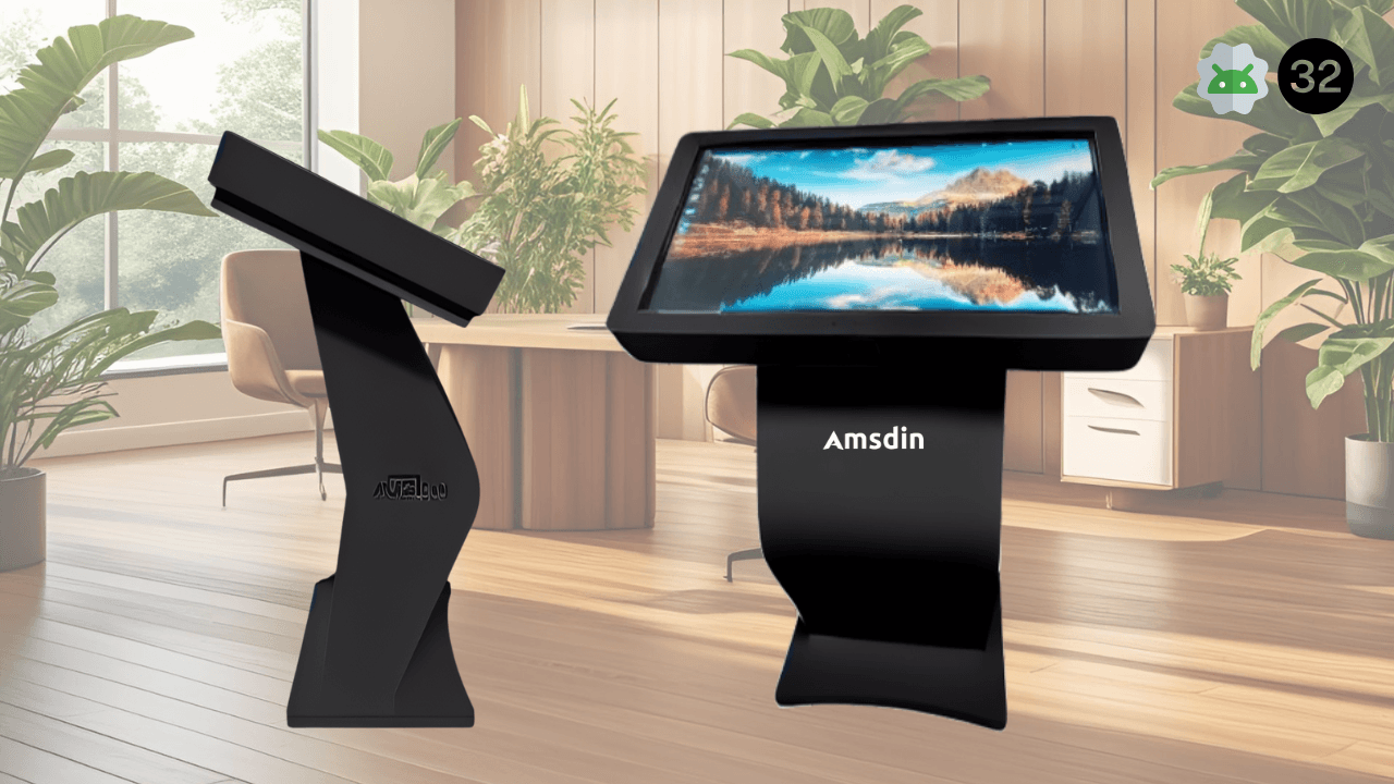 Smart 32-Inch Touchscreen Business Kiosk for Self-Service & Digital Display