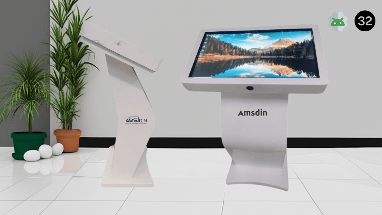 Smart Business Kiosk Featuring 32 Inch Interactive Display