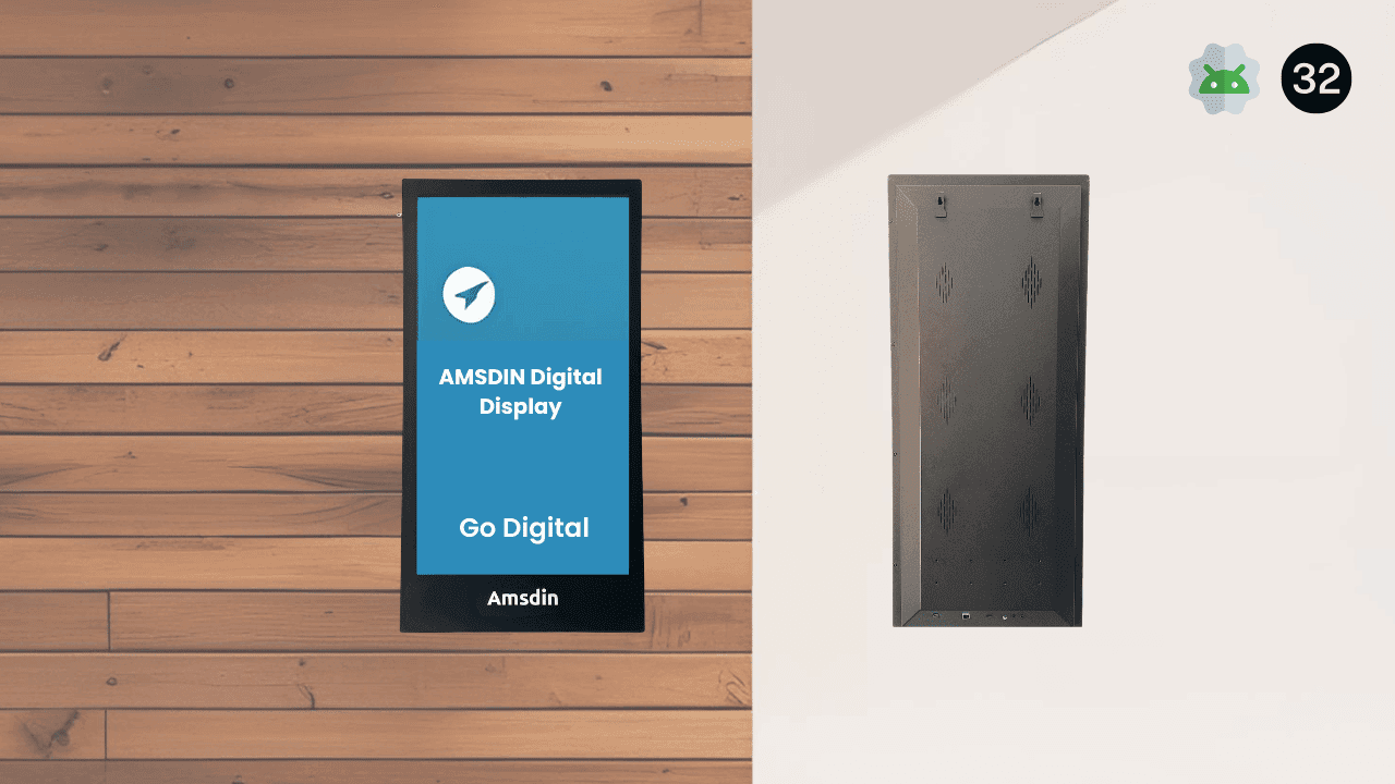 32-Inch Interactive Wall-Mounted Digital Signage Display