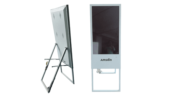 50 Inch Easel-Style White Indoor Digital Display for Advertising