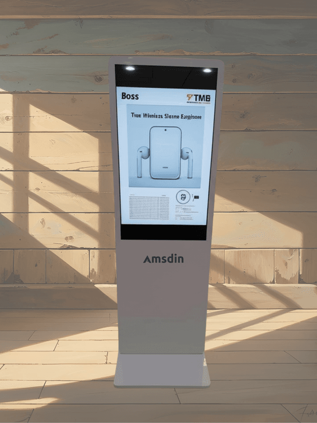 Image of 43-Inch Slim Digital Standee Totem for Showrooms and Retail Stores