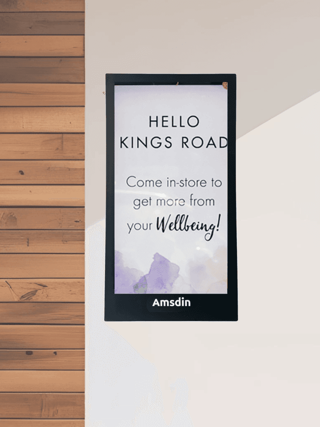 Image of 43-Inch Wall-Mounted Interactive Digital Display with Toughened Glass