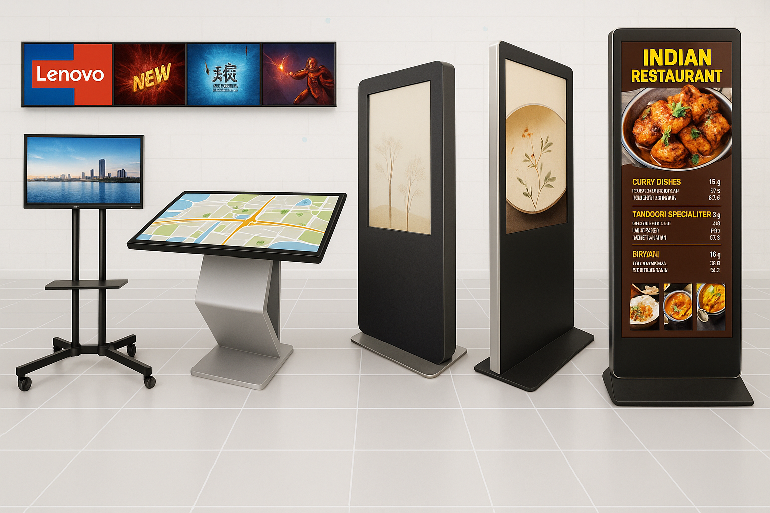 Digital signage screen preview